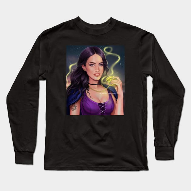 Vanessa from little mermaid Long Sleeve T-Shirt by helen_morgun